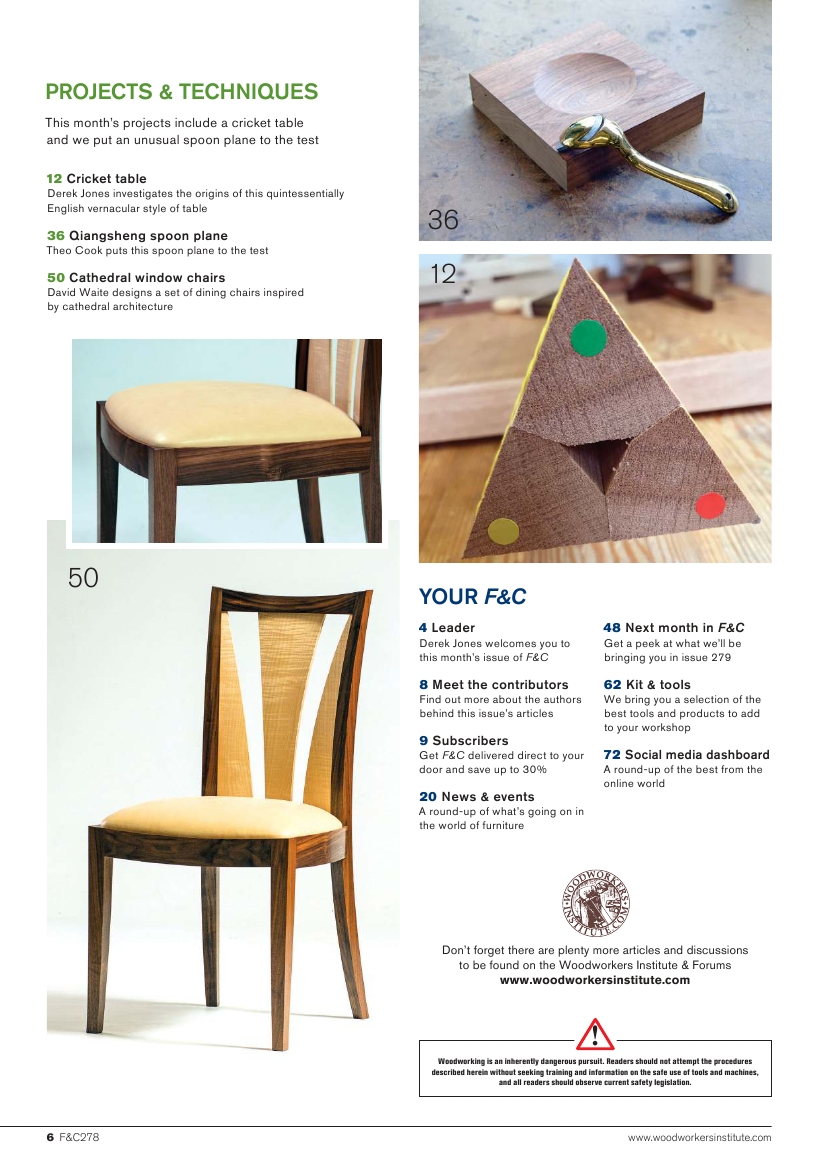 Furniture & Cabinetmaking 278 2018-Winter